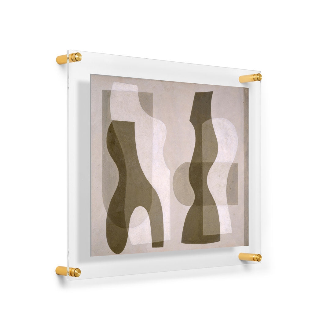 Clear UV-Grade Acrylic Modern Floating Picture Frame - Gold Wexel Art Photo Size: 11" x 14"