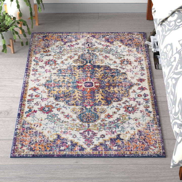Hillsby Oriental Blue Area Rug Mistana™ Rug Size: Rectangle 9'3" x 12'6"