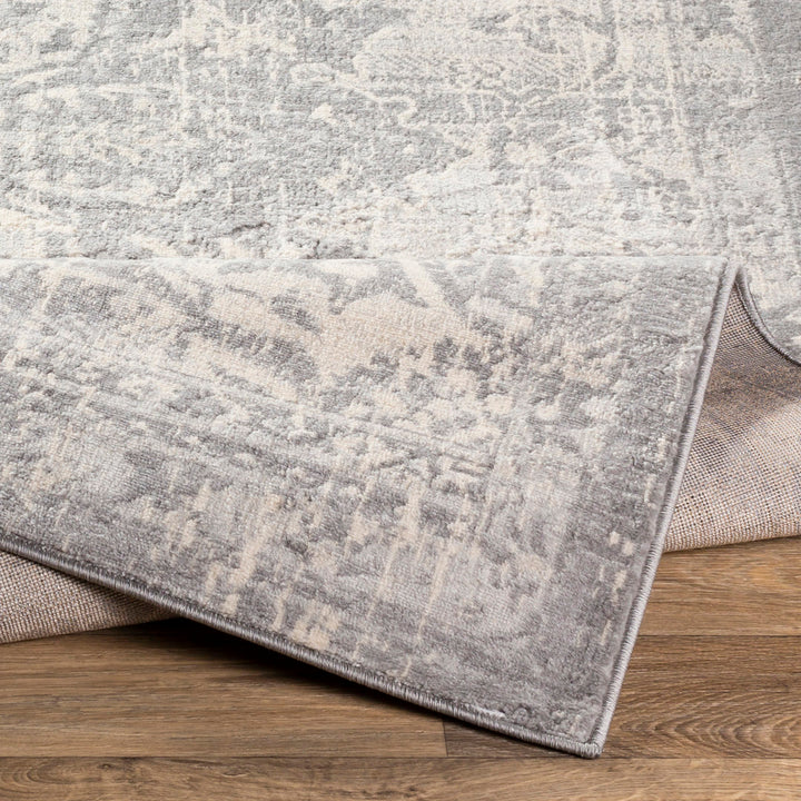 Hilyard Machine Oriental Gray Area Rug Laurel Foundry Modern Farmhouse® Rug Size: Round 7'10"