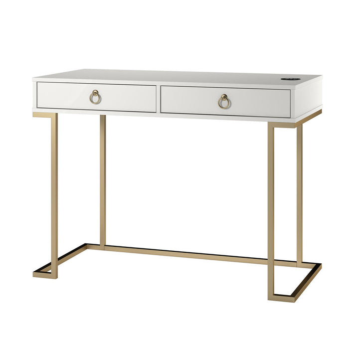 Battista Writing Desk Willa Arlo™ Interiors Color (Top): White