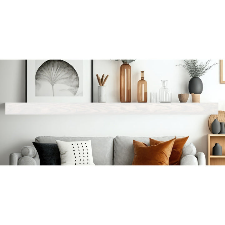 Rayne Floating Shelves Latitude Run® Size: 3" H x 68" W x 4" D Finish: White