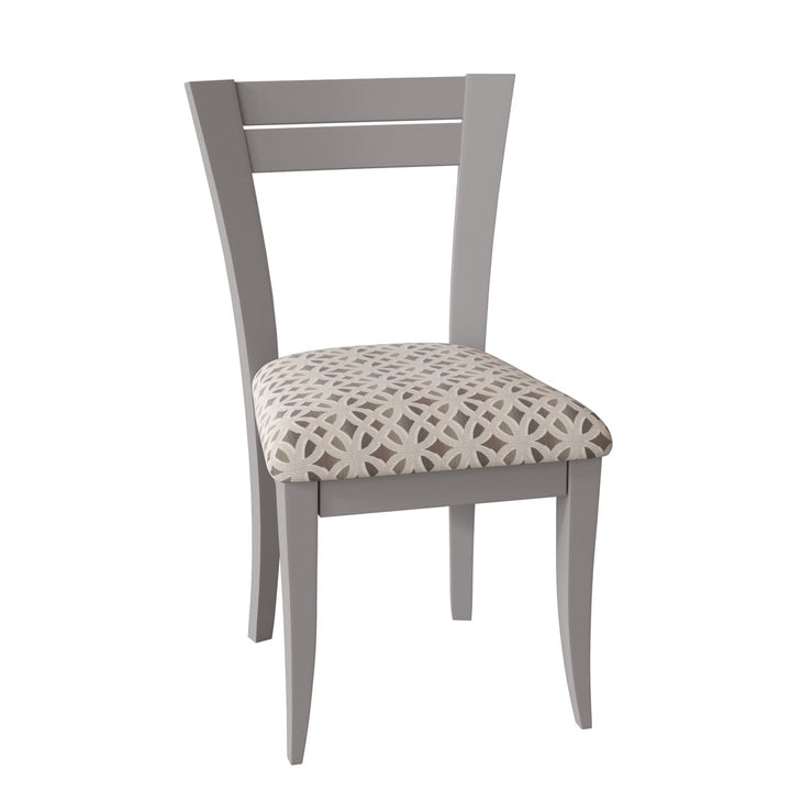 Claverley Ladder Back Side Chair Red Barrel Studio® Frame Color: Walnut, Upholstery Color: Spectra