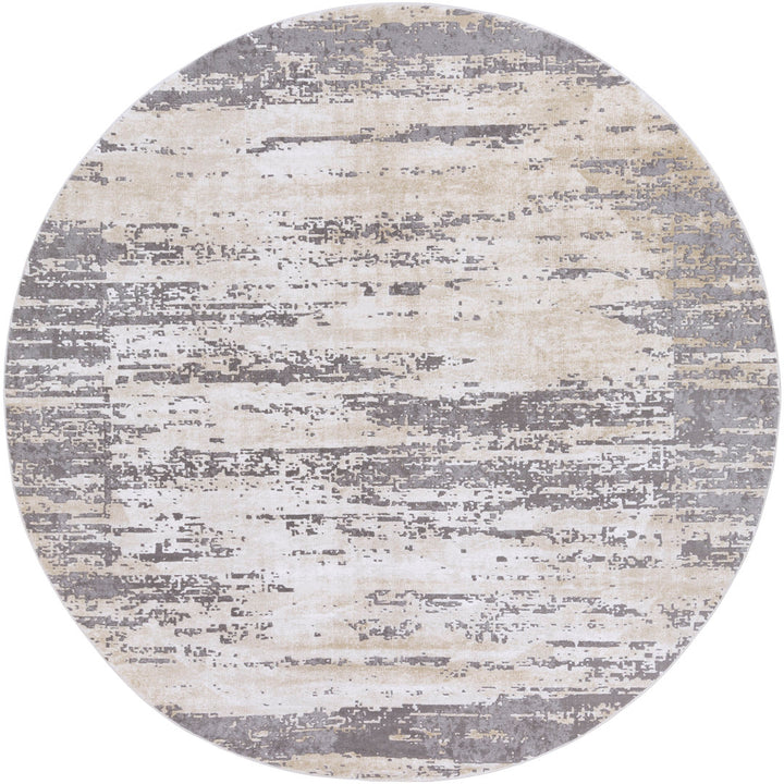Bridgeton Abstract Gray/Khaki Area Rug Greyleigh™ Rug Size: Square 7'10"