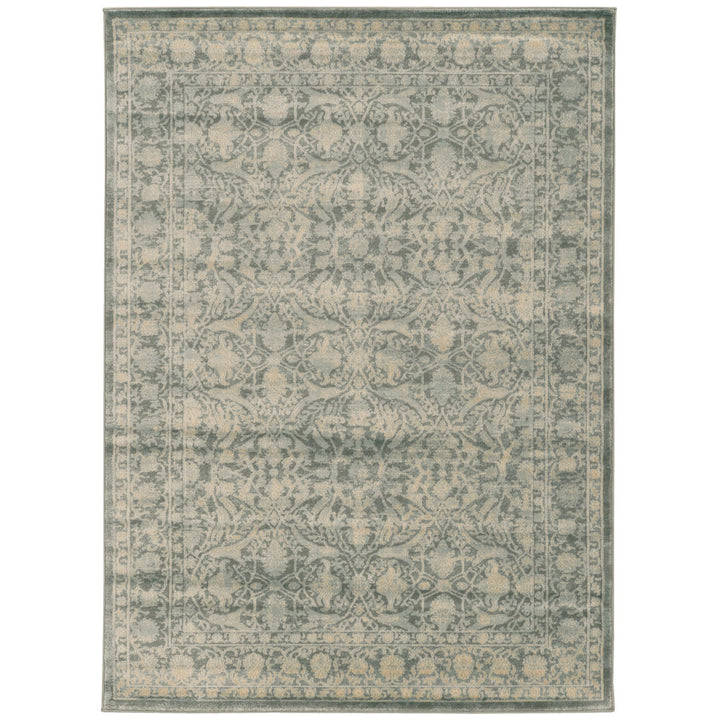 Benson Oriental Green Area Rug Threadbind Rug Size: Rectangle  7'10" x 10'6"