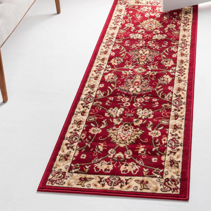 Bhatari Oriental Burgundy Area Rug Winston Porter Rug Size: Runner 2'11" x 16'5"