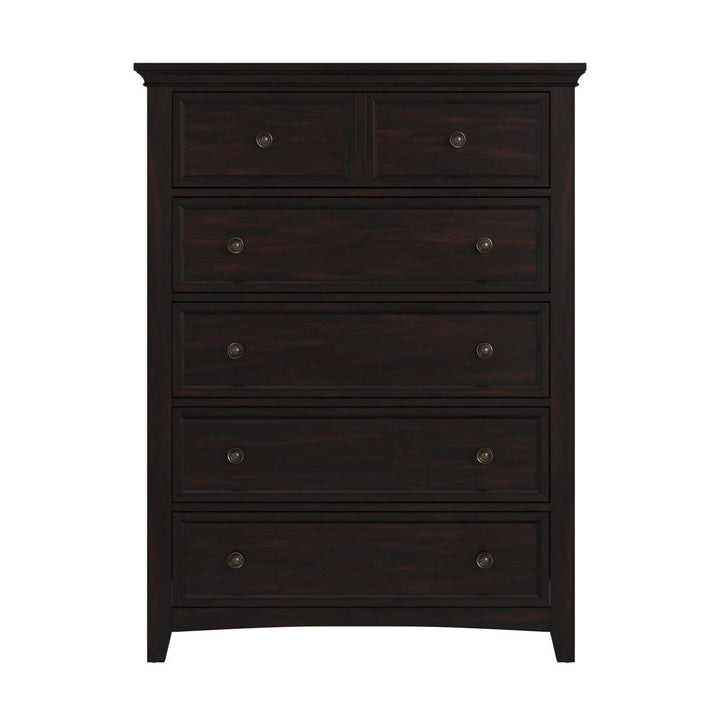 Kingery 6 - Drawer Dresser Three Posts™ Color: Black