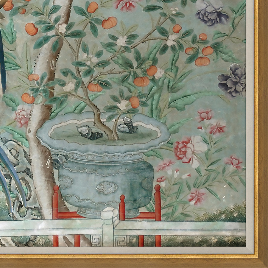 Chinoiserie - Picture Frame Painting on Paper Soicher Marin