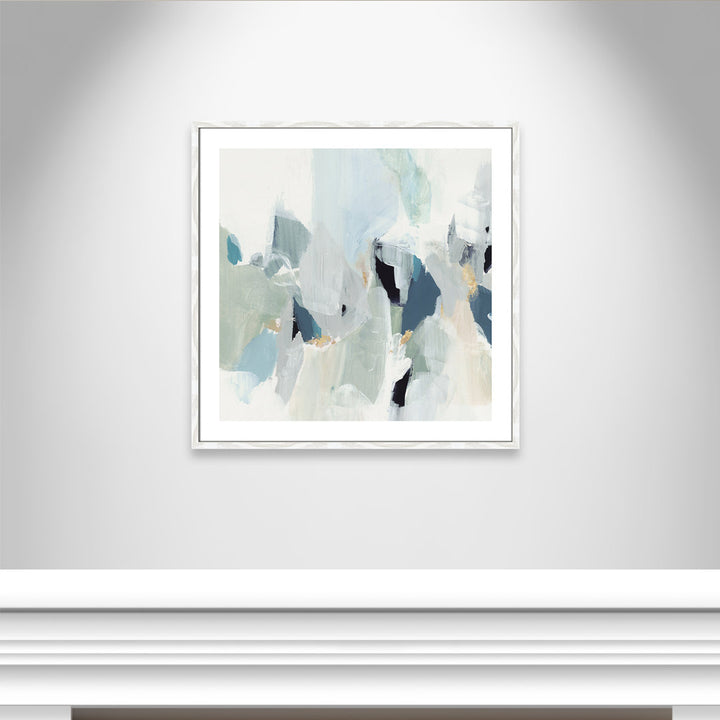 Little Talks III' by Isabelle Z - Painting Print Casa Fine Arts Size: 33.25" H x 33.25" W x 0.75" D Format: White Wood Framed Paper