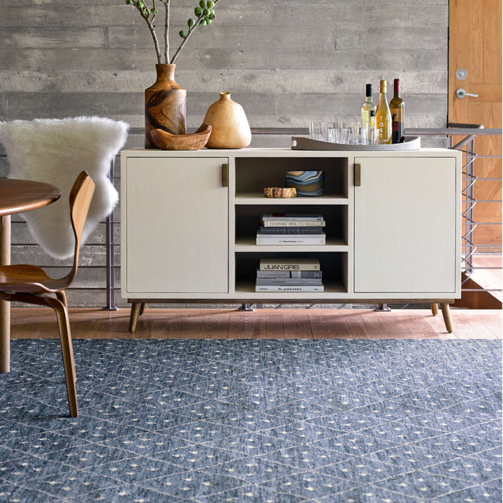Kota Indigo Handwoven Wool Rug Dash and Albert Rugs Rug Size: Rectangle 5' x 8'