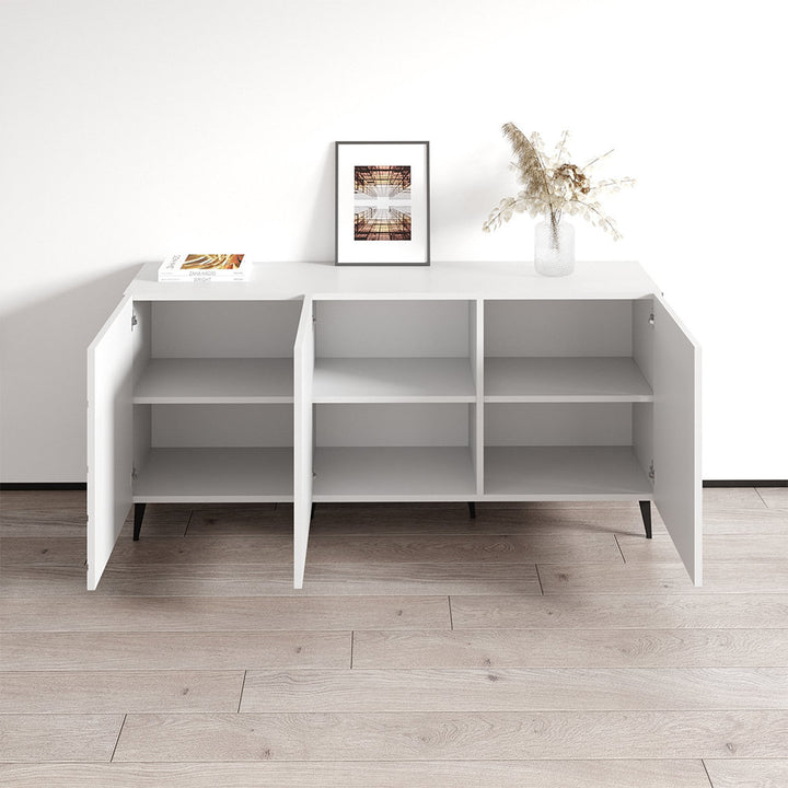 Nova 61" Sideboard Meble Furniture Color: White