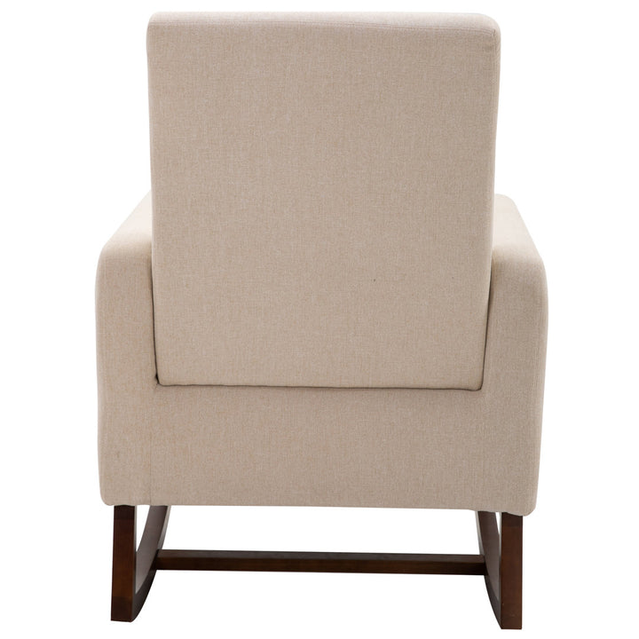 Atze Rocking Chair Latitude Run® Fabric: Cream White