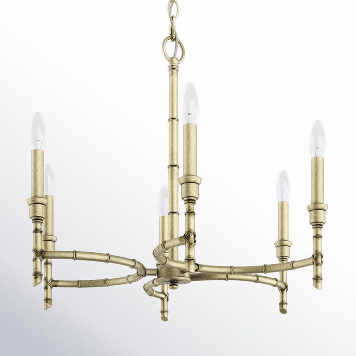 Andaman 6 - Light Candle Style Chandelier Sand & Stable™