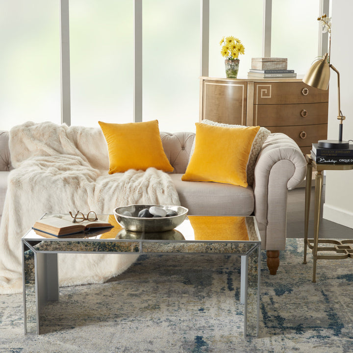 Haitley Throw Pillow Cover (Set of 2) Latitude Run® Color: Yellow