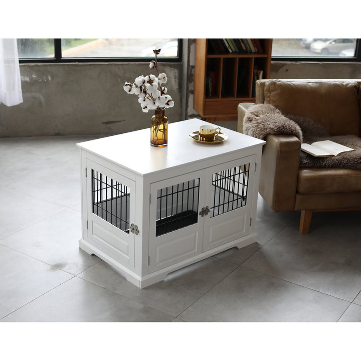 Farrish Fairview Triple Door Pet Crate Tucker Murphy Pet™ Color: White