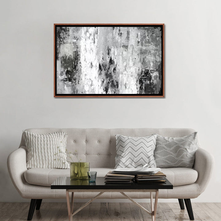 Black And White Abstract IV by PI Studio - Wrapped Canvas Print The Twillery Co.® Size: 32" H x 48" W x 1.5" D Format: Classic Wood Framed