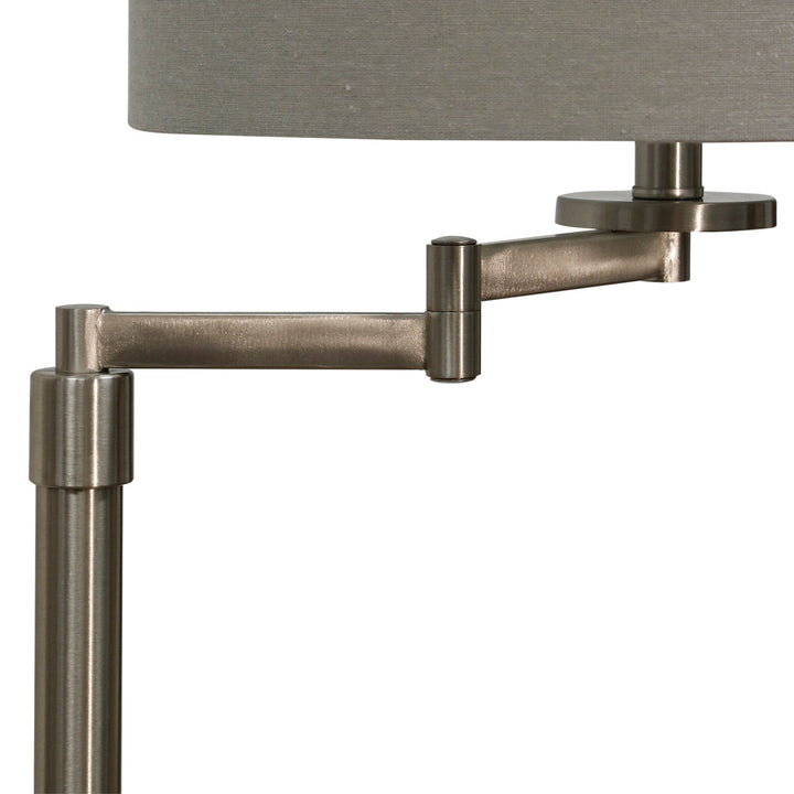 Anuksha 61" Swing Arm Floor Lamp Lark Manor™ Finish: Brushed Steel