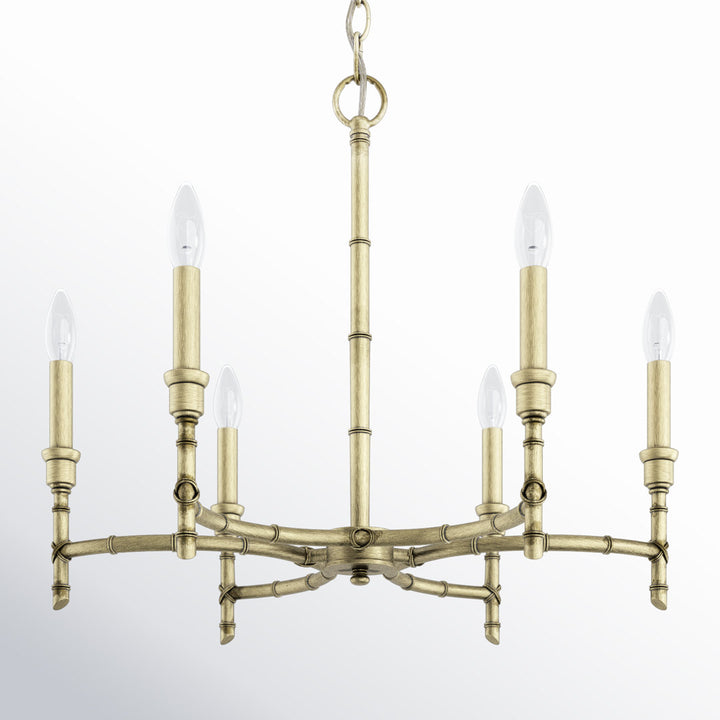 Andaman 6 - Light Candle Style Chandelier Sand & Stable™