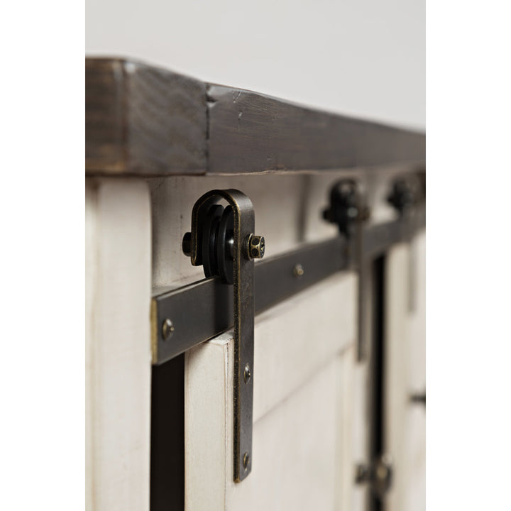 Solid Wood Coffee Table with Storage Sand & Stable™ Table Base Color: White