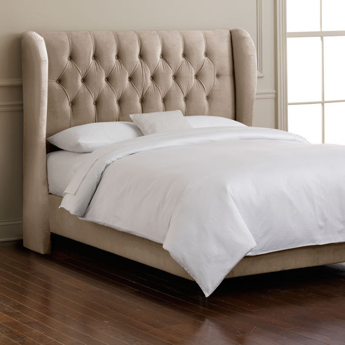 Knaresborough Tufted Upholstered Low Profile Standard Bed Greyleigh™ Size: Full Body Fabric: Classic Cocoa Performance Velvet
