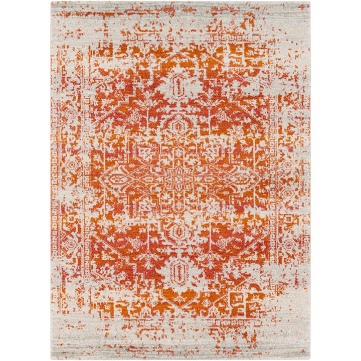 Hillsby Oriental Orange/Beige Area Rug Mistana™ Rug Size: Rectangle 2' x 3'