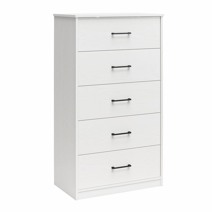 Grantville 5 Drawer Chest Zipcode Design™ Color: White