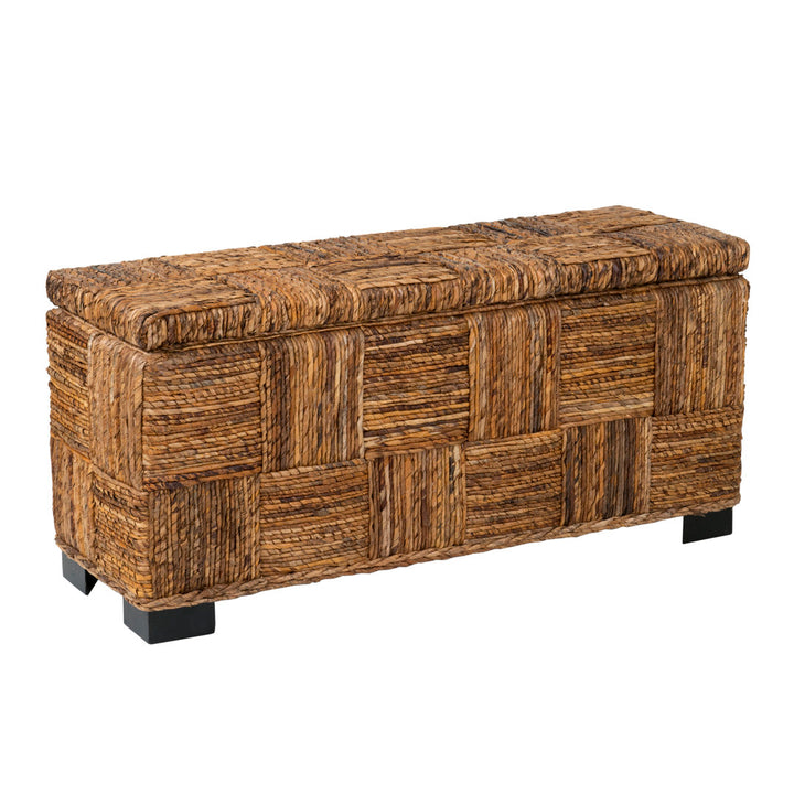 Castiel Wicker Flip Top Storage Bench Sand & Stable™
