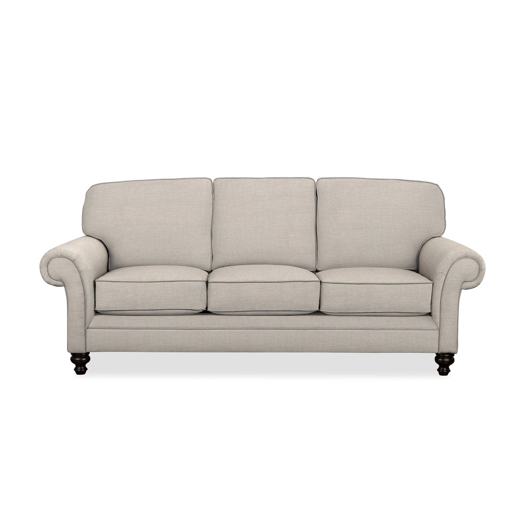 Gaige 88" Rolled Arm Sofa with Reversible Cushions Wayfair Custom Upholstery™ Fabric: Cast Silver Sunbrella®