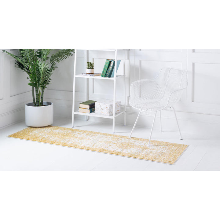 Oriental Yellow Area Rug Charlton Home® Rug Size: Runner 2' x 6'9"