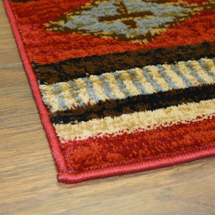 Perrault Southwestern Red Area Rug Loon Peak® Rug Size: Rectangle 7'10" x 9'10"