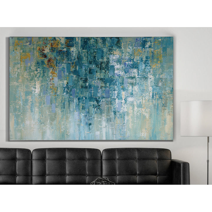 I Love the Rain by Nan - Graphic Art Print on Canvas Wade Logan® Size: 24" H x 32" W x 1.5" D