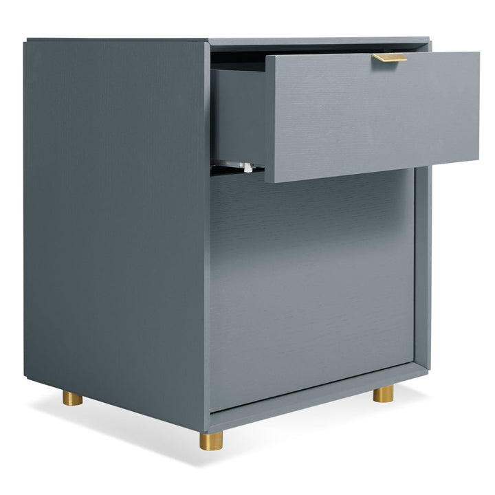 Dang 2 - Drawer Vertical Filing Cabinet Blu Dot Color: Marine Blue