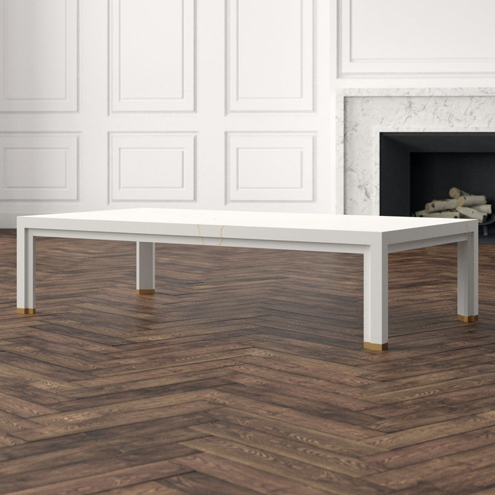 Anthony Cox Solid Wood 4 Legs Coffee Table Theodore Alexander