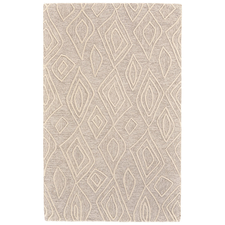 Cunningham Geometric Handmade Tufted Wool Ivory/Beige Area Rug George Oliver Rug Size: Rectangle 8' x 11'