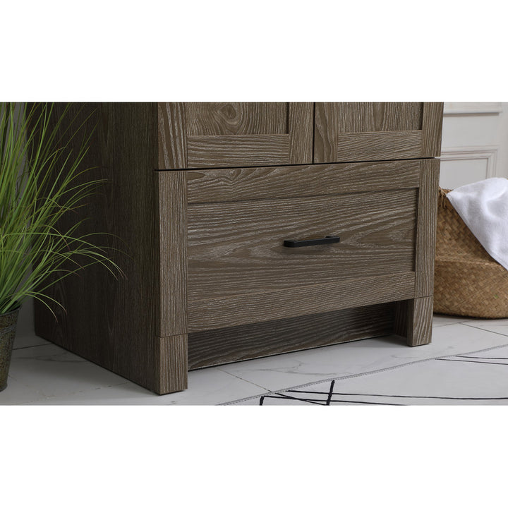 Ahmed 24" D x 19'' D x 34'' H Single Bathroom Vanity Sand & Stable™ Base Finish: Weathered Oak