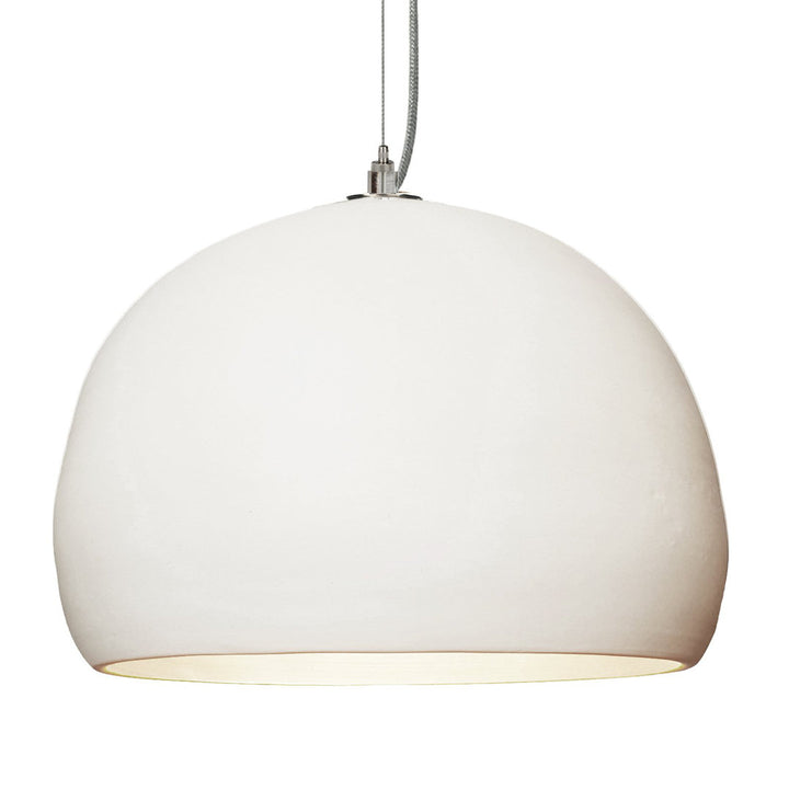 Clay 1 - Light Pendant Hammers and Heels Shade Color: Matte White Bulb Included: No, Finish: Brushed Nickel