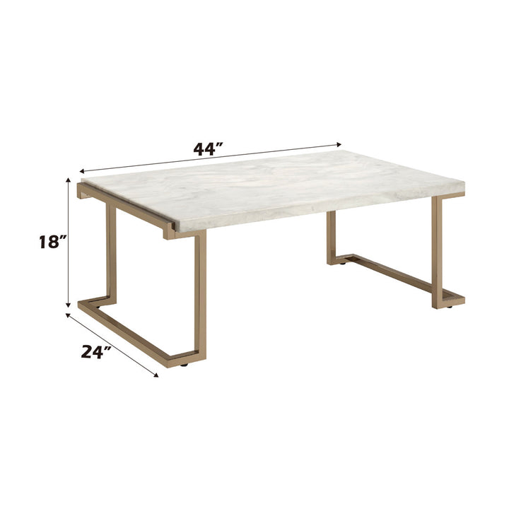 Luthersville Sled Coffee Table in Champagne Willa Arlo™ Interiors