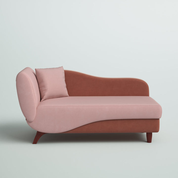 Gaven Armless Reclining Foam Chaise Lounge with Storage Mercury Row® Teen Upholstery Color: Dark Pink/Light Pink