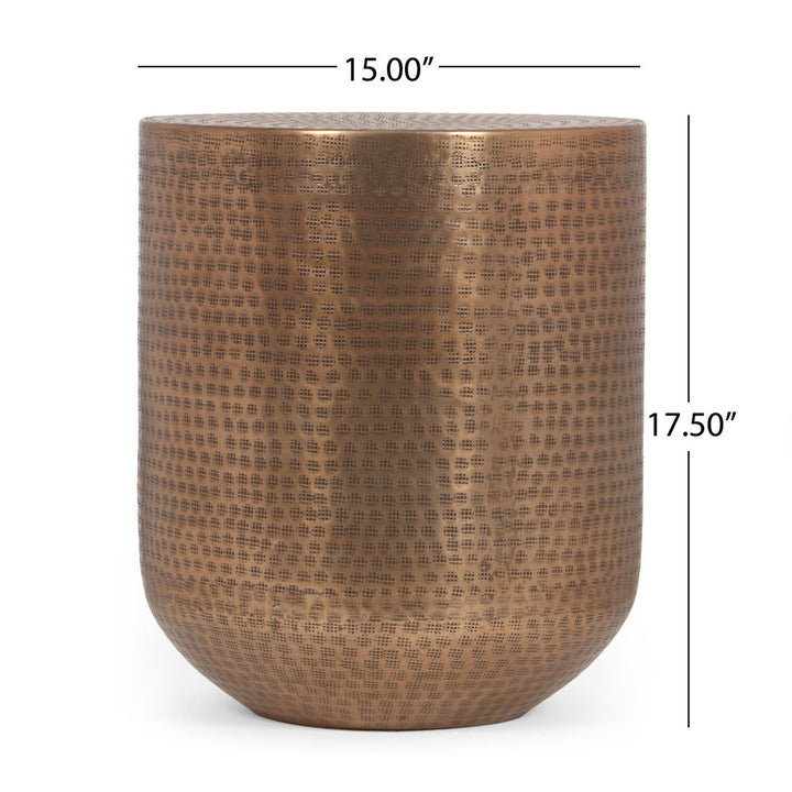 Drum End Table 17 Stories