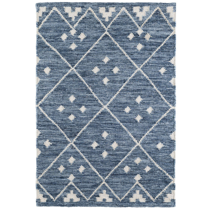 Kota Indigo Handwoven Wool Rug Dash and Albert Rugs Rug Size: Rectangle 6' x 9'
