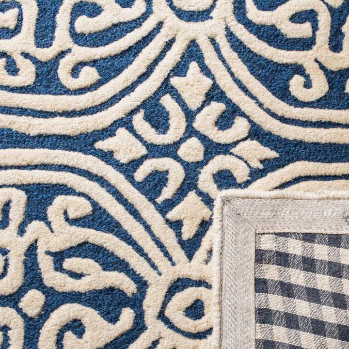 Sadik Hand Tufted Wool Geometric Rug Charlton Home® Rug Size: Rectangle 2'6" x 4'