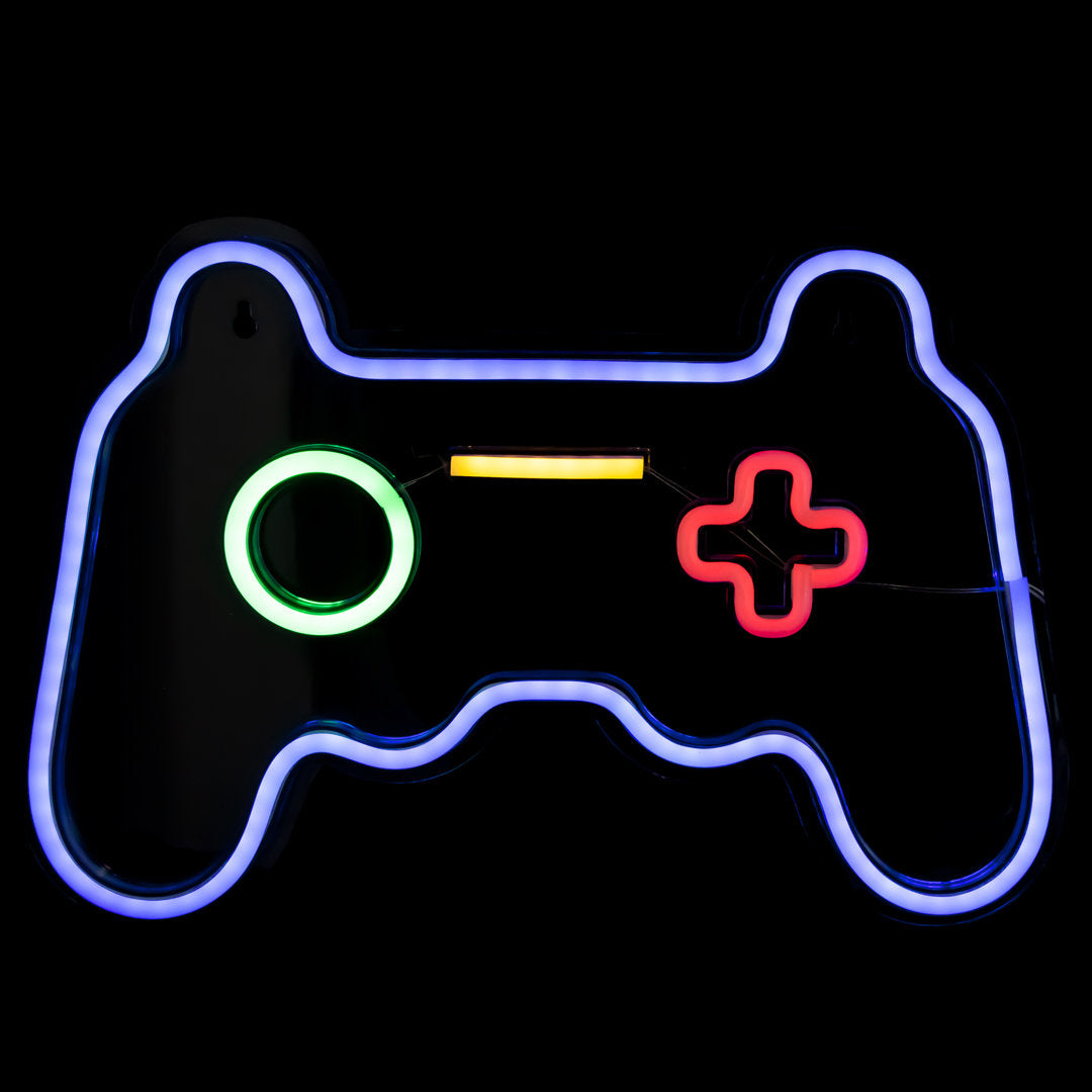 11" LED Neon Style Video Game Controller Wall Sign Northlight Seasonal