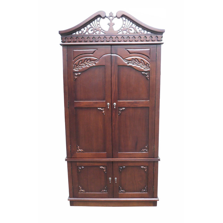 Brianna Carved Top Armoire Fleur De Lis Living