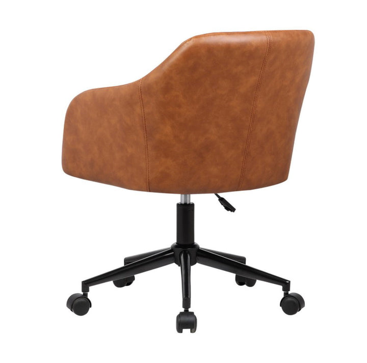 Flannigan Polyurethane Task Chair Greyleigh™ Upholstery Color: Brown