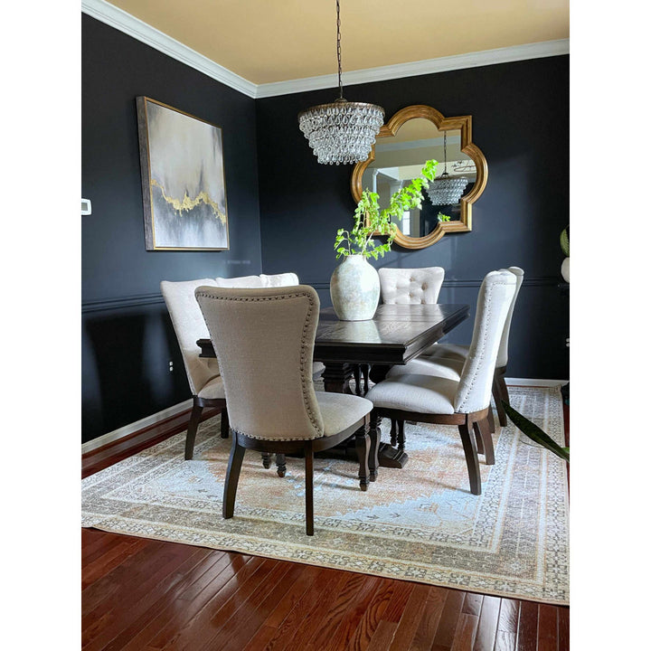 Albar Moroccan Machine Washable Brown Area Rug Foundry Select Rug Size: Rectangle 7'10" x 10'