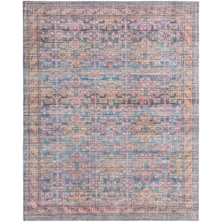 Hadsell Machine Made Power Loom Antique Blue Area Rug Langley Street® Rug Size: Rectangle 7'10" x 10'