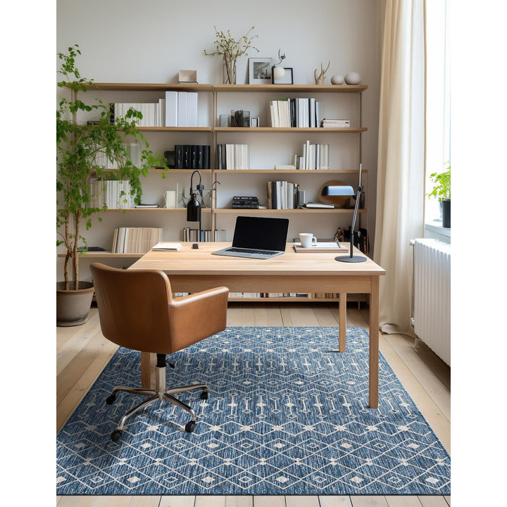 Innsbrook Southwestern Power Loom Teal Indoor/Outdoor Area Rug Laurel Foundry Modern Farmhouse® Rug Size: Rectangle 8' x 11'4"