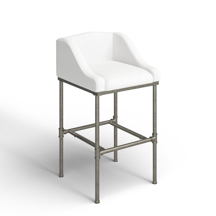 Halltown Metal Counter or Bar Height Stool Ophelia & Co. Seat Color: White Seat Height: Bar Stool (30" Seat Height)