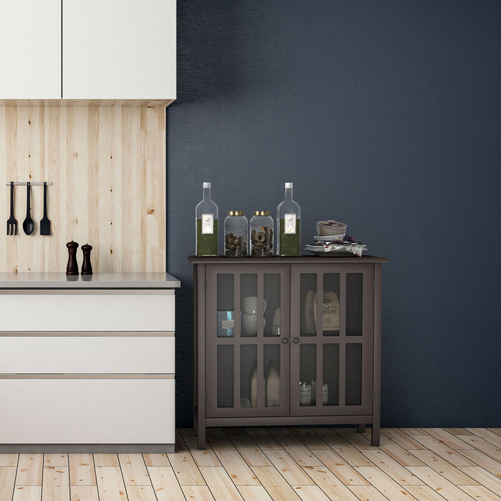 Gonsalez 2 - Door Accent Cabinet Breakwater Bay Color: Brown