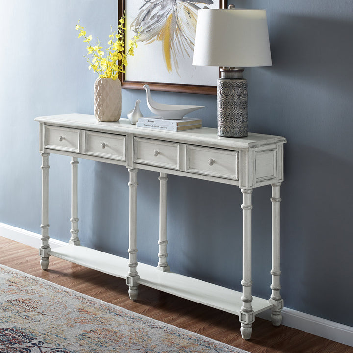 Belichick 58" Console Table Kelly Clarkson Home Color: White