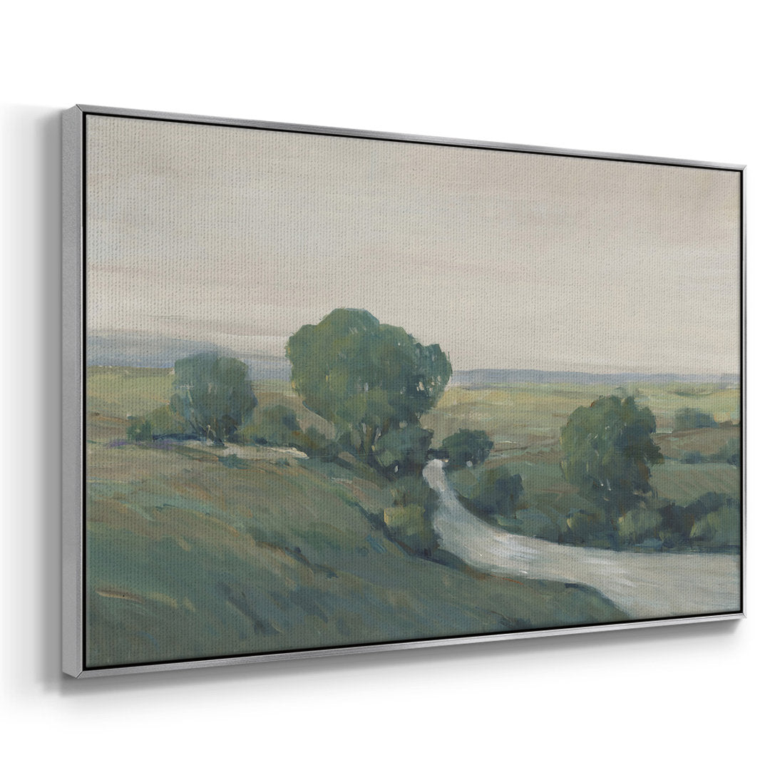 Running Creek I Premium Framed Canvas- Ready To Hang Red Barrel Studio® Size: 25" H x 37" W x 2" D Format: Silver Floater Framed Canvas